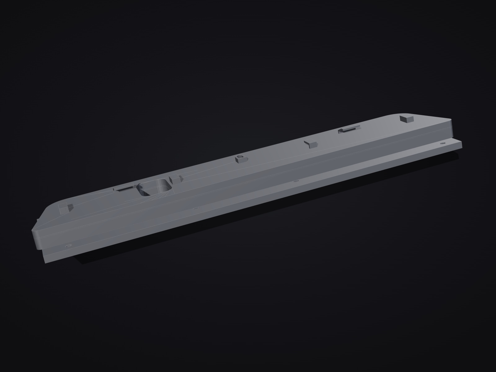 Render of the A8/S8 D4 screen bracket